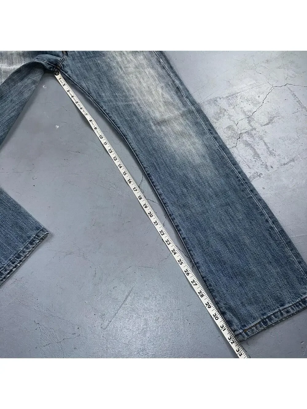 Levis 501 Vintage Y2K XX Straight Leg Jeans Blue Light Wash 34x34 Act 33x32